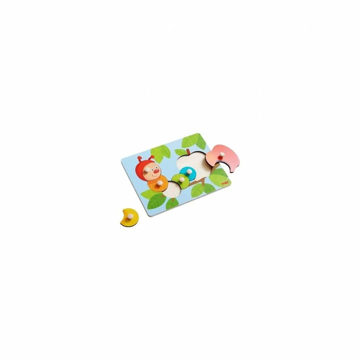 HABA Inlegpuzzel Rups Mina 6-delig - Multicolor