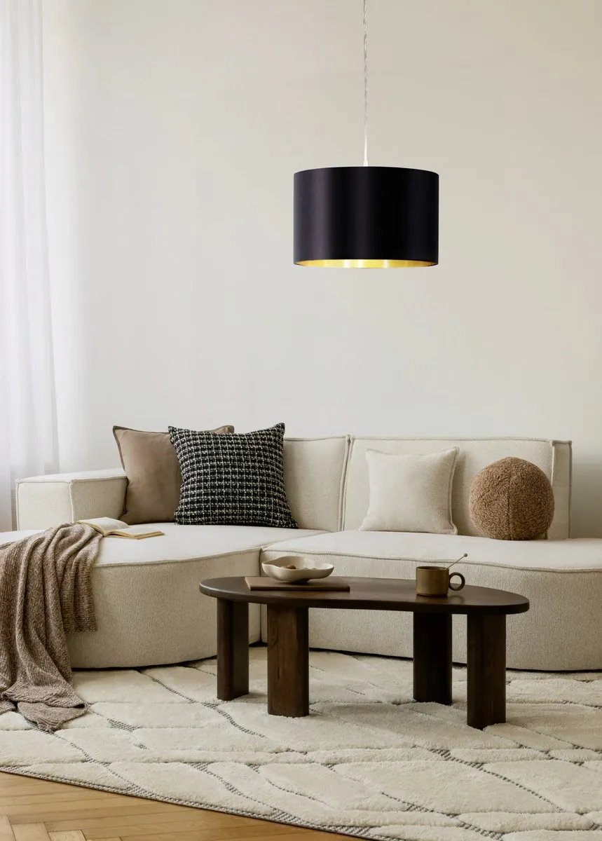 Eglo Maserlo Hanglamp Ø380mm - Zwart/Goud