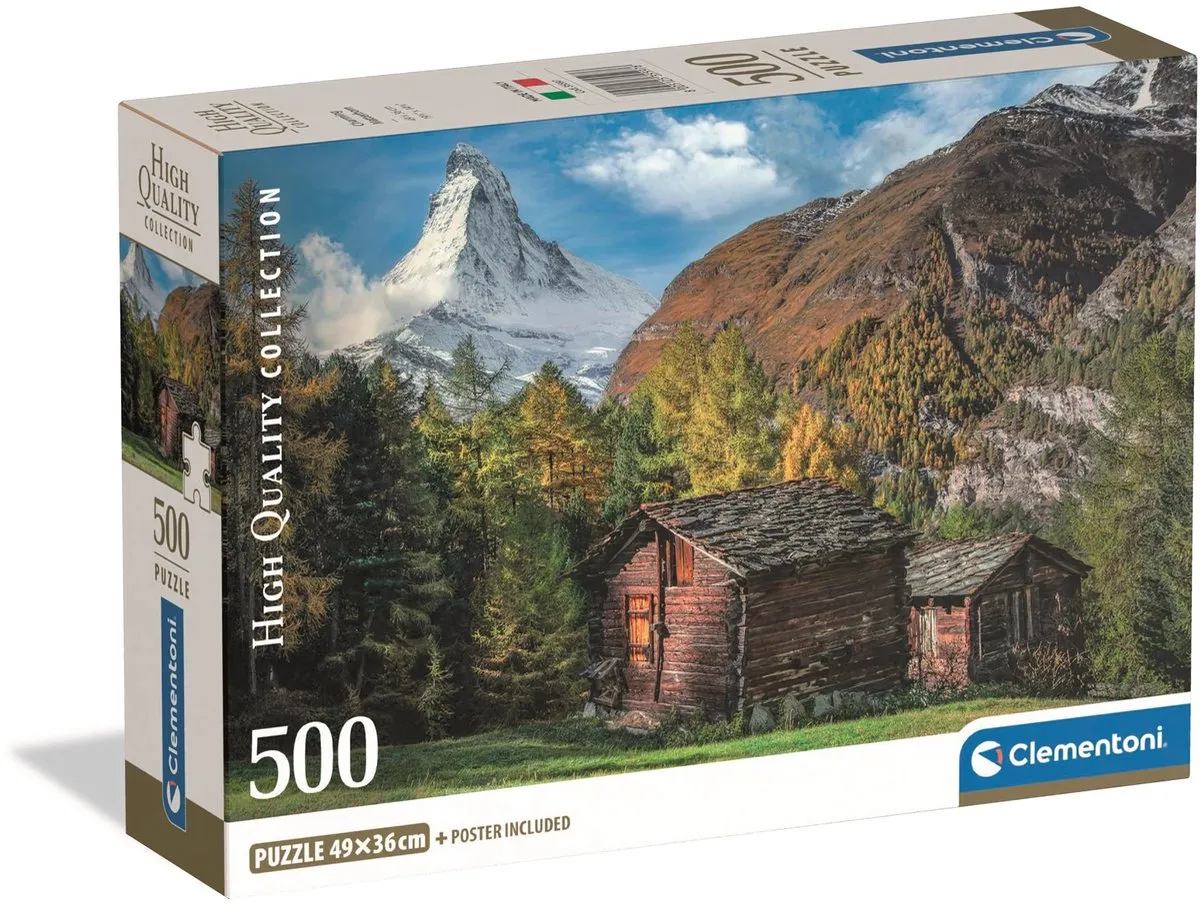 Clementoni Matterhorn Puzzel 500 Stuks - Multikleur