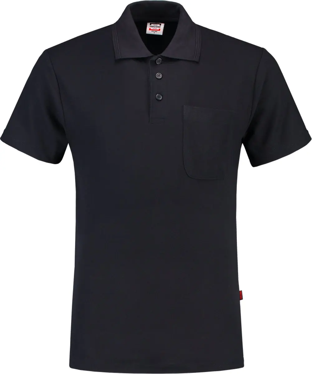 Tricorp Poloshirt met Borstzak - Maat L - Marineblauw