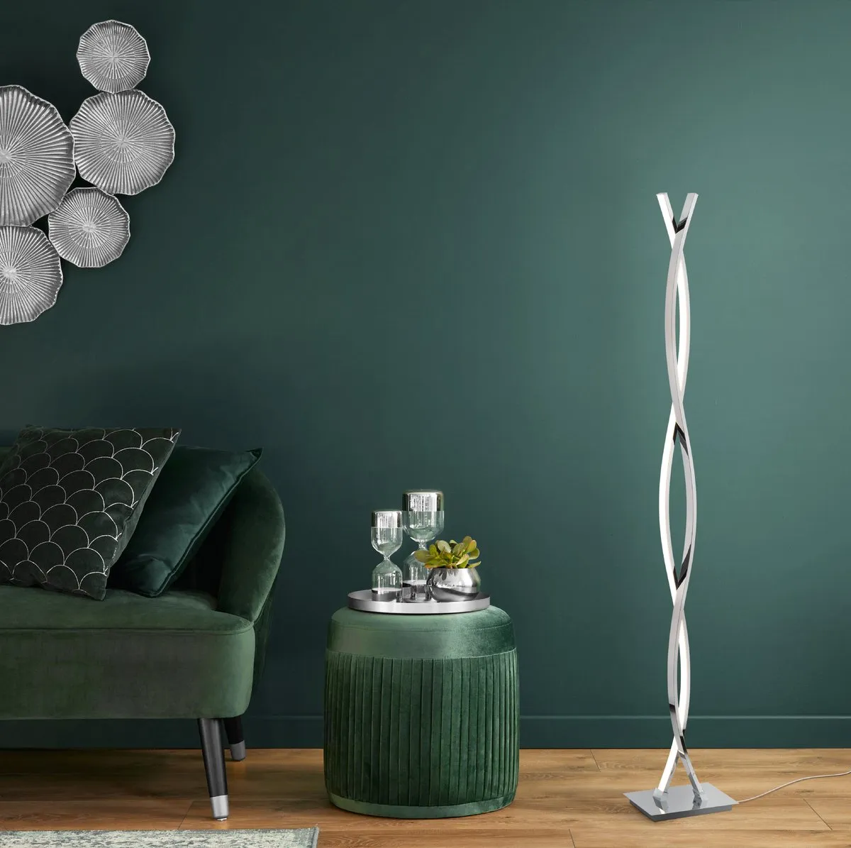Eglo Lasana 2 Vloerlamp - 4 Lichts - Chroom