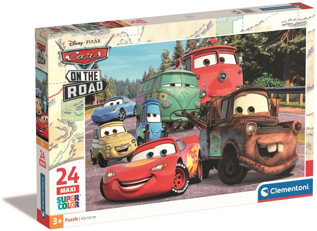 Clementoni Disney Cars On The Road Puzzel 24 Stuks