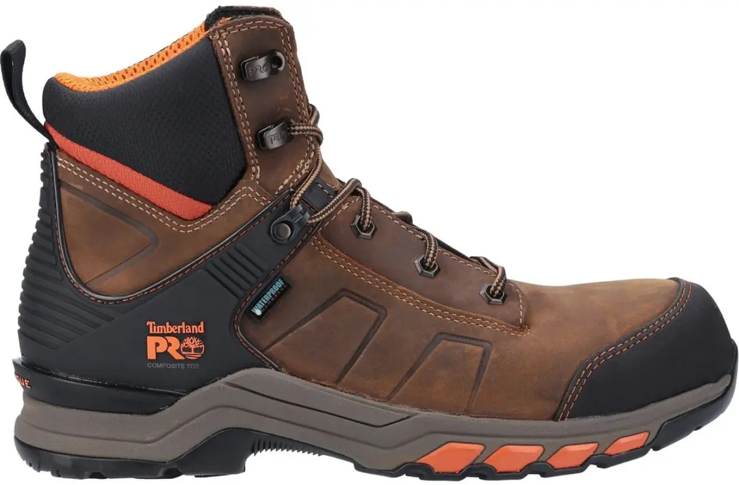 Timberland Pro Hypercharge Leer S3 - Bruin/Geel - Maat 42