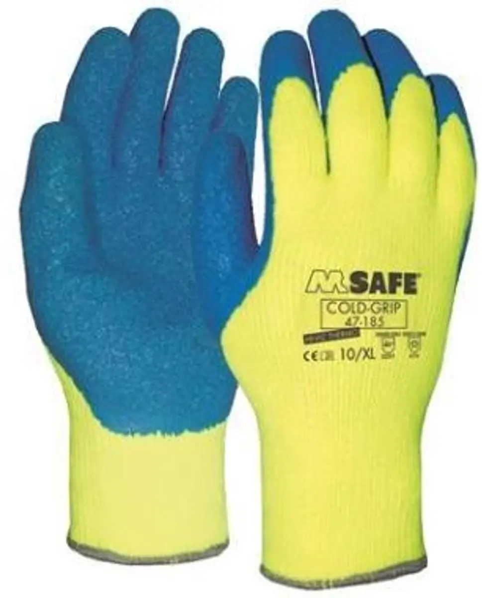 Oxxa Cold-Grip 47-185 Handschoen M - Geel/Blauw