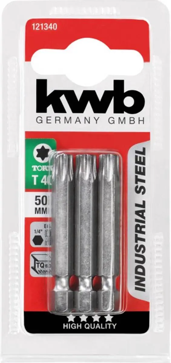 KWB 121340 Inbus-bit T40 - 3 Stuks
