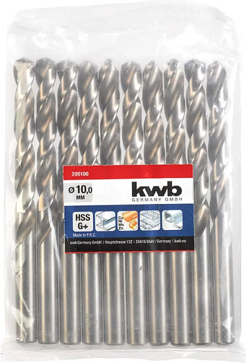 KWB HSS Silverstar Metaalboor 10mm - Metaal
