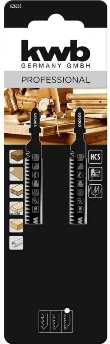KWB HCS Carbon Decoupeerzaagbladen Hout 10cm