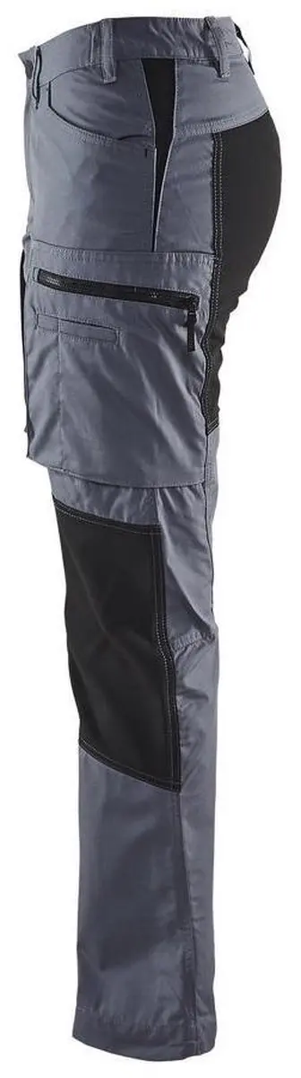 Blåkläder Dames Service Werkbroek Stretch 7159-1845 - 34 - Grijs/Zwart