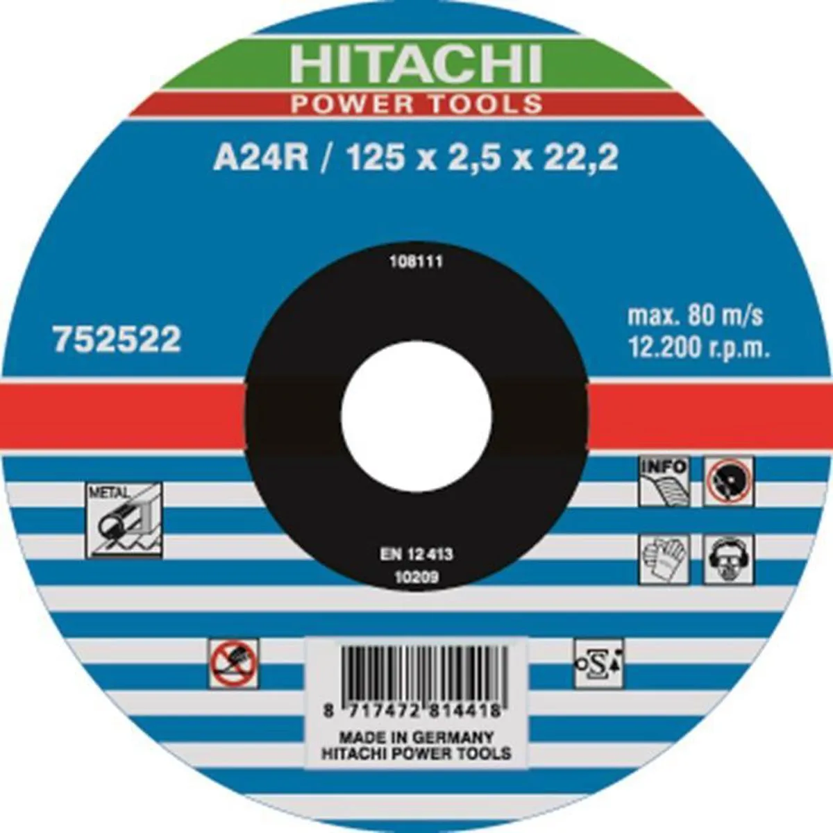 Hikoki HI00464 Doorslijpschijf Metaal 230mm x 3mm - afbeelding 3 van 3