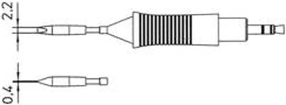 Weller RTM 022 S Soldeerpunt Beitelvorm 2.2mm