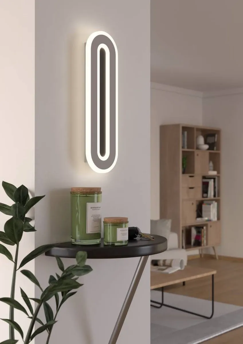 Eglo Macchioni Wandlamp 40cm - Wit/Grijs