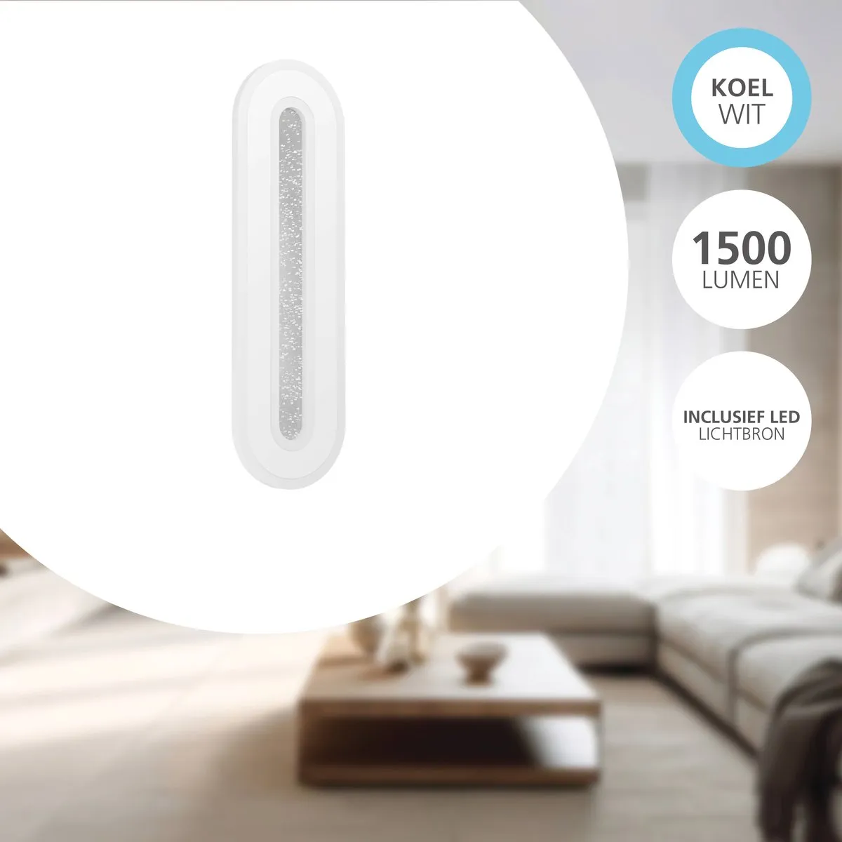 Eglo Macchioni Wandlamp 40cm - Wit/Grijs
