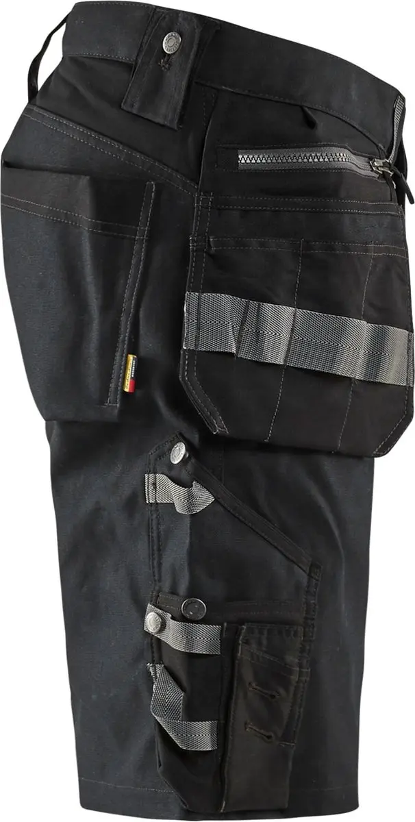 Blåkläder Short Stretch Werkbroek 15981343 - Maat 62 Zwart