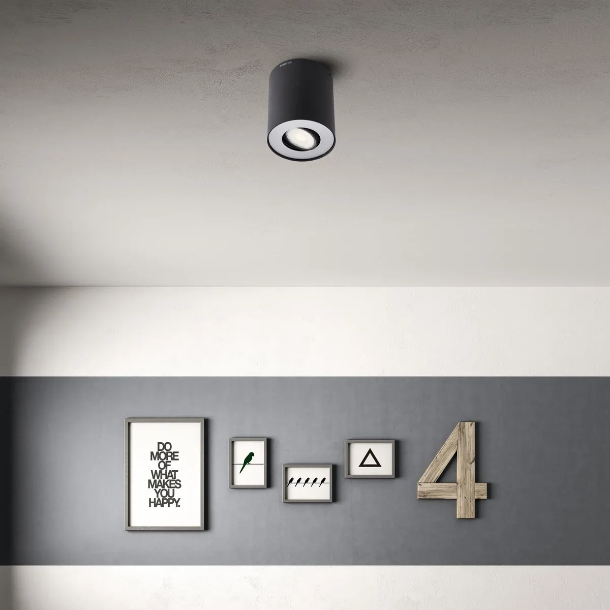Philips Hue Pillar Opbouwspot - Zwart - Incl. Dimmer Switch