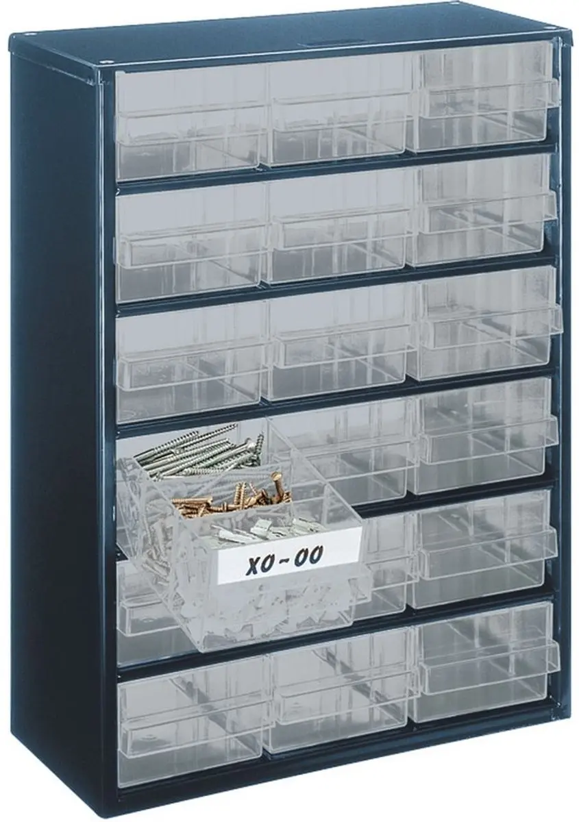 Raaco 137478 Ladenkast - 18 Lades Antraciet