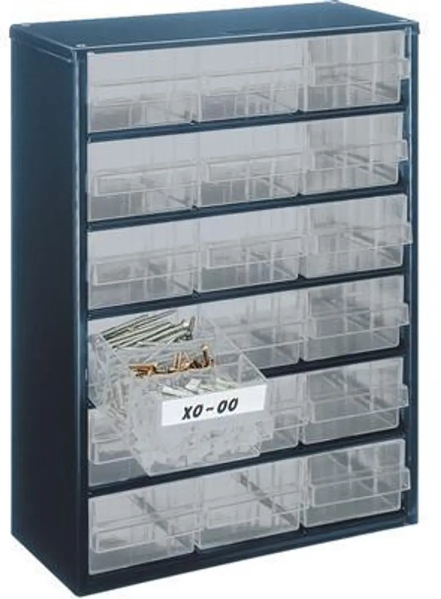 Raaco 137478 Ladenkast - 18 Lades Antraciet
