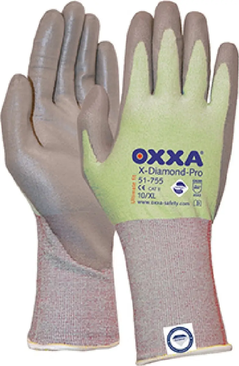 Oxxa Premium X-Diamond-Pro 51-785 PU Cut D - Grijs - 10/XL