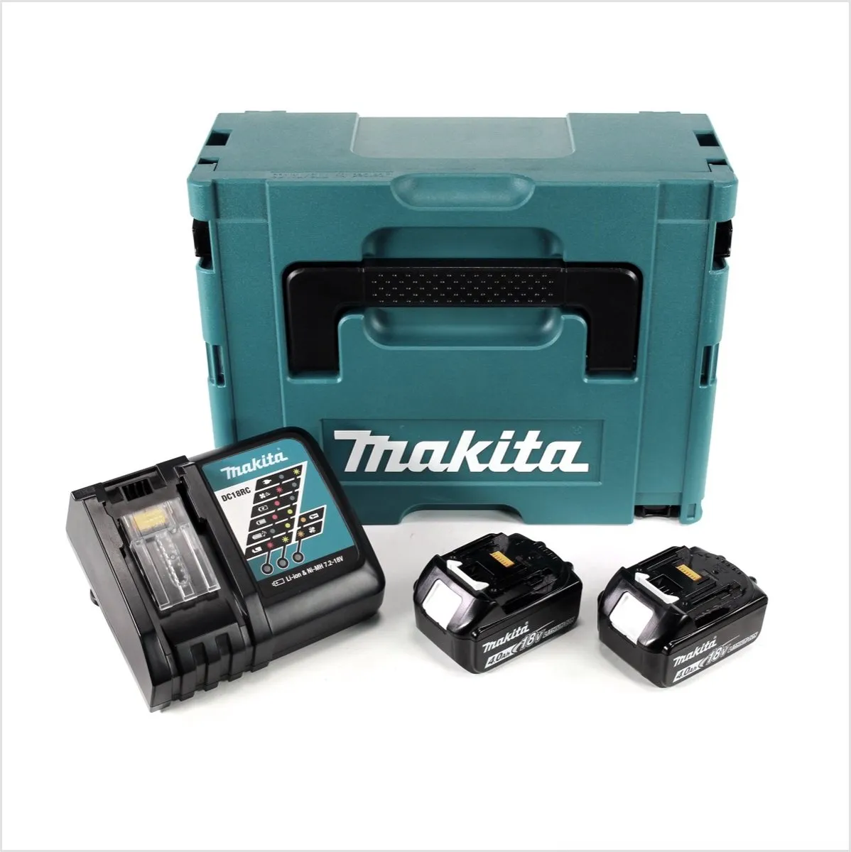 Makita 196866-5 Starterset 18V - 2x 4.0Ah Accu + Lader - afbeelding 6 van 6