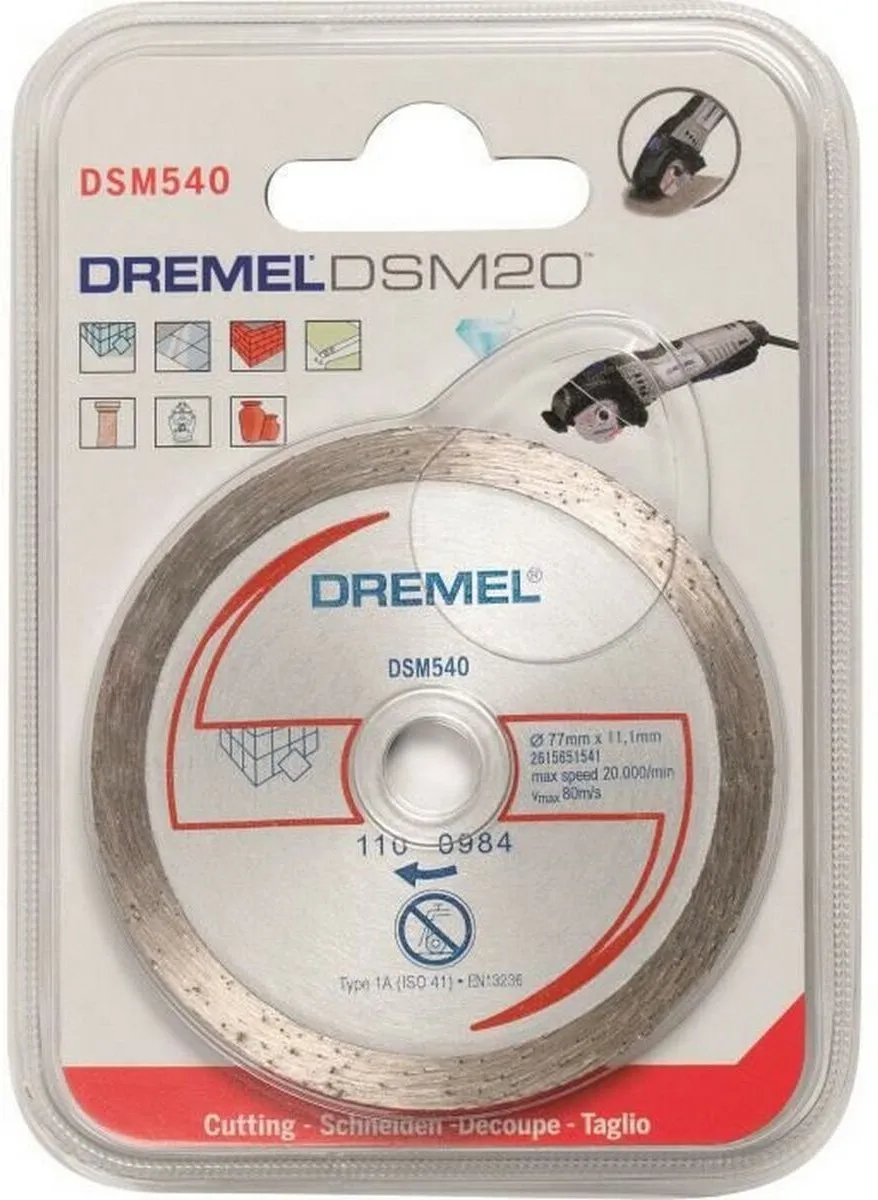 Dremel DSM540 Diamanten Doorslijpschijf 77mm - Oscillerend - Metaal/Tegels