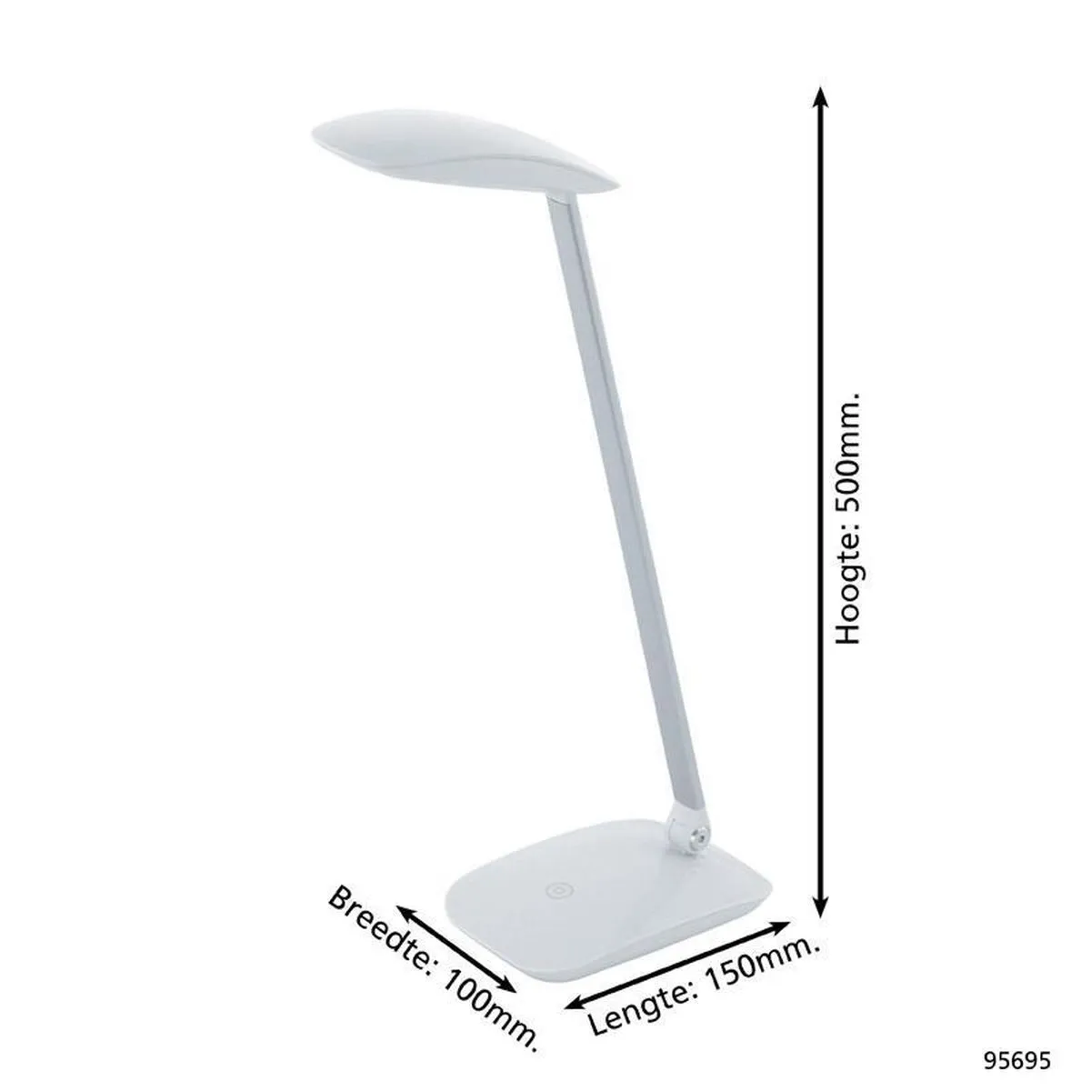 Eglo Cajero Bureaulamp 4.5W - Wit - afbeelding 6 van 6