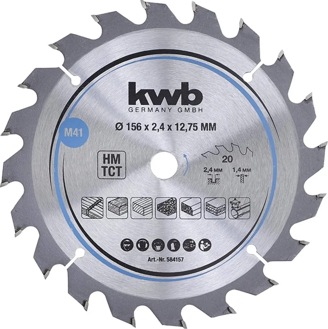 KWB Cirkelzaagblad M41 156mm