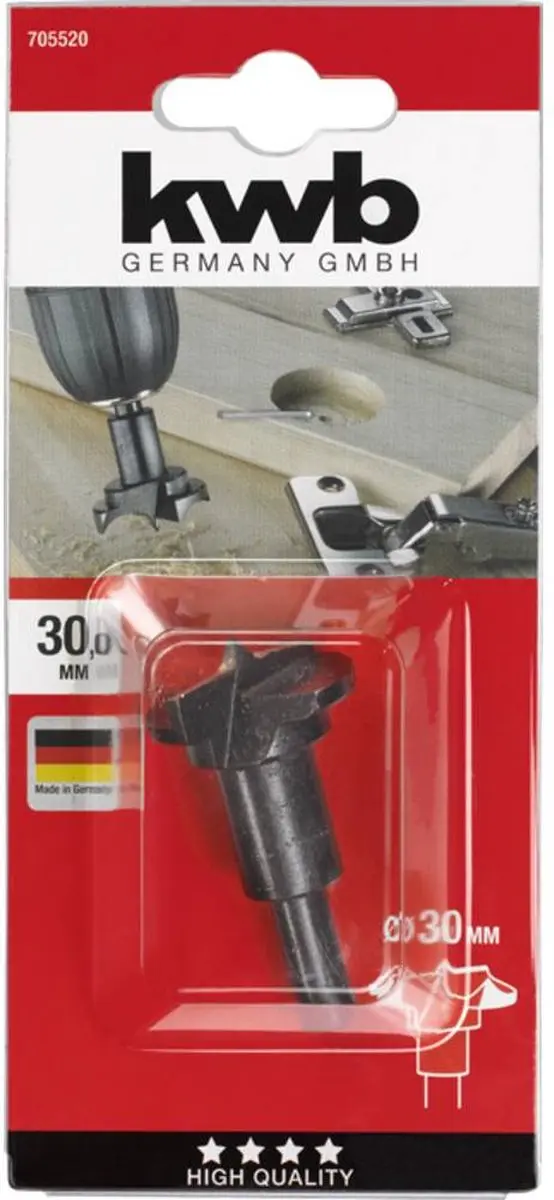 KWB Forstnerboor 30mm Metaal - MPN 705520
