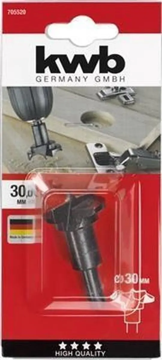 KWB Forstnerboor 30mm Metaal - MPN 705520