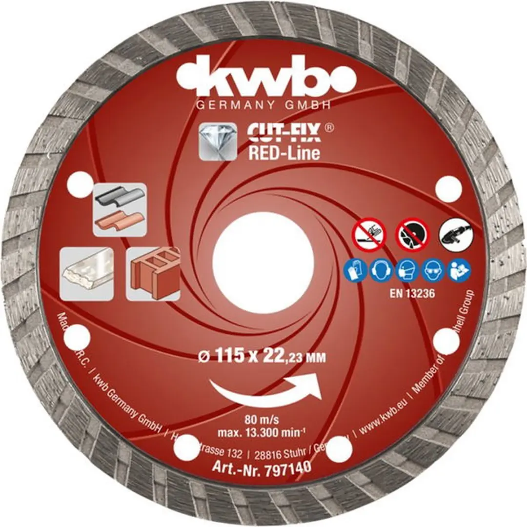 KWB Diamantschijf Red Line 7971-40 115mm