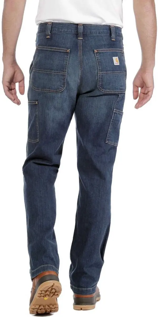 Carhartt Rugged Flex Relaxed Fit 5 Pocket Jeans - Navy - L