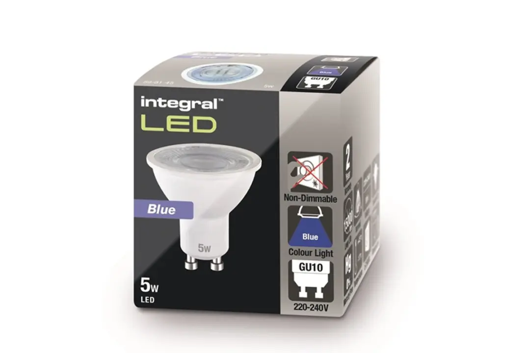 Integral GU10 LED Spot 5W - Blauw