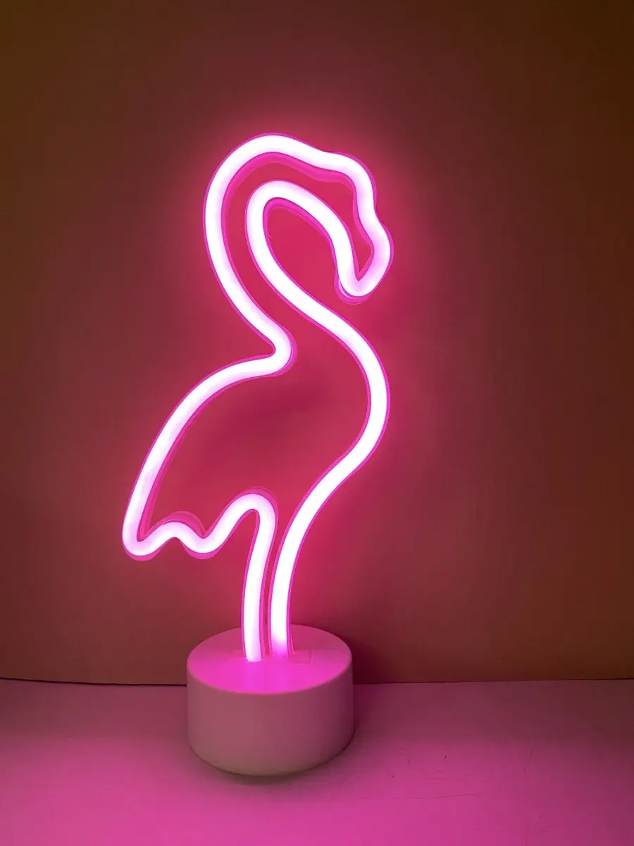 Impuls LED Flamingo Nachtlamp Roze Neon