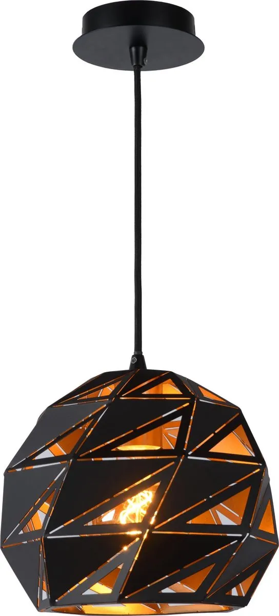 Lucide Malunga Hanglamp Ø25cm - Zwart