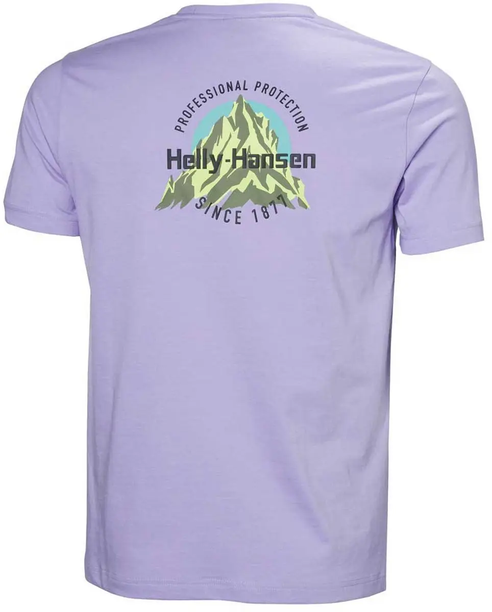 Helly Hansen Core Graphic T 2.0 T-shirt - L - Paars