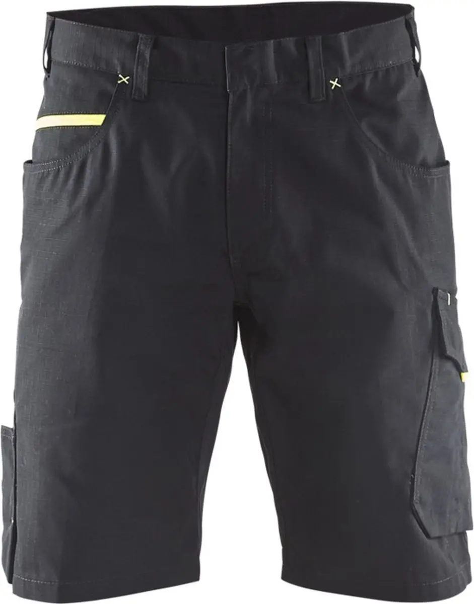 Blåkläder Service Short 1499-1330 C46 - Zwart/High Vis Geel
