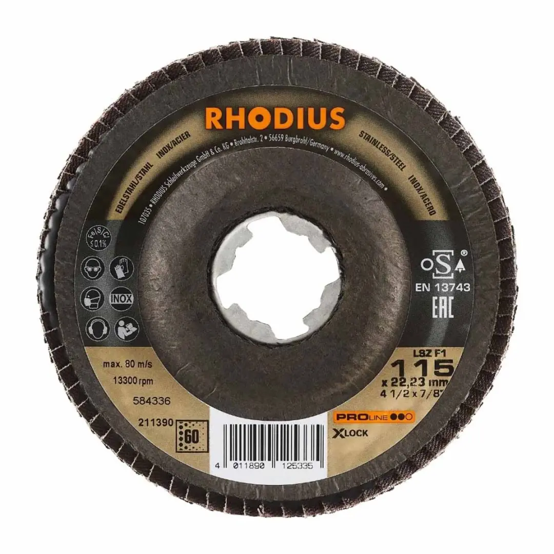 Rhodius Pro Lamellenschijf 115mm X-Lock K60