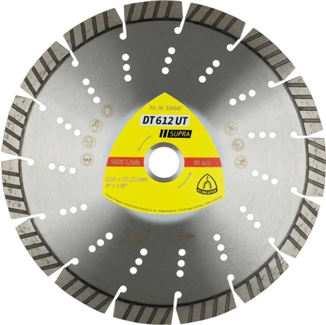 Klingspor DT 612 UT Supra Diamanten Doorslijpschijf 230mm