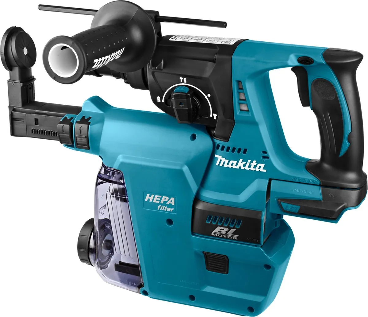 Makita DHR243ZJW 18V Combihamer - 24mm Beton