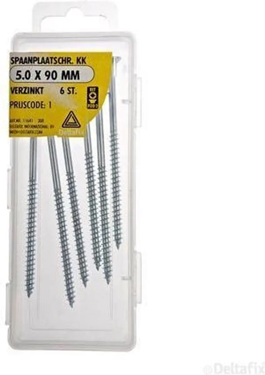 Deltafix Spaanplaatschroeven PZ 5.0x90mm