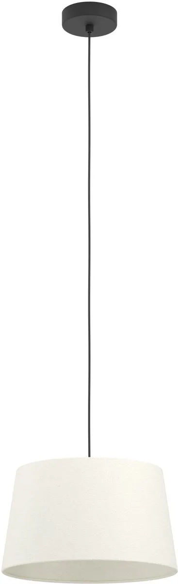 Eglo Febres Hanglamp E27 - Ø35cm - Zwart/Wit