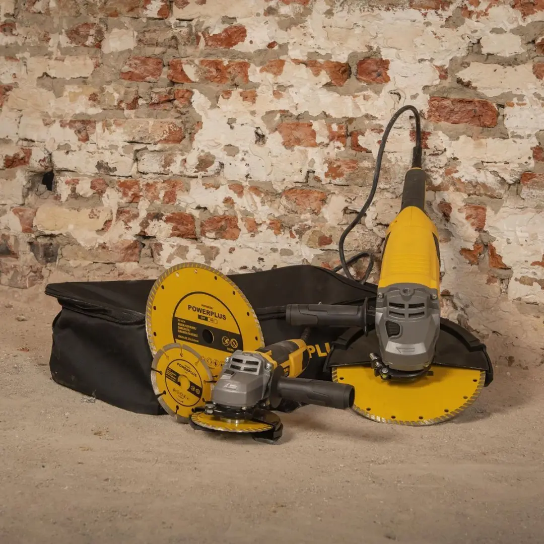 Powerplus POWX06250 Elektrische Haakse Slijper Set - 230mm & 115mm