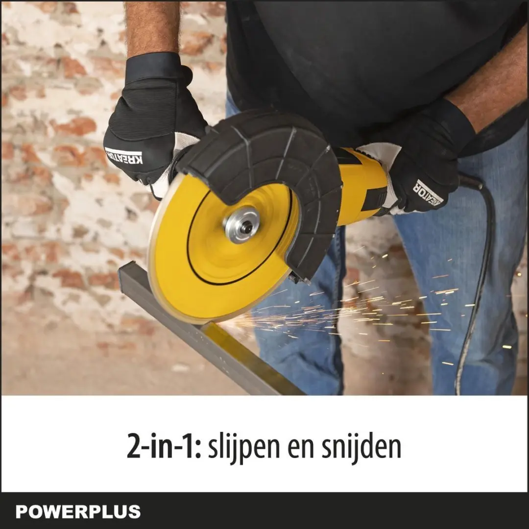 Powerplus POWX06250 Elektrische Haakse Slijper Set - 230mm & 115mm