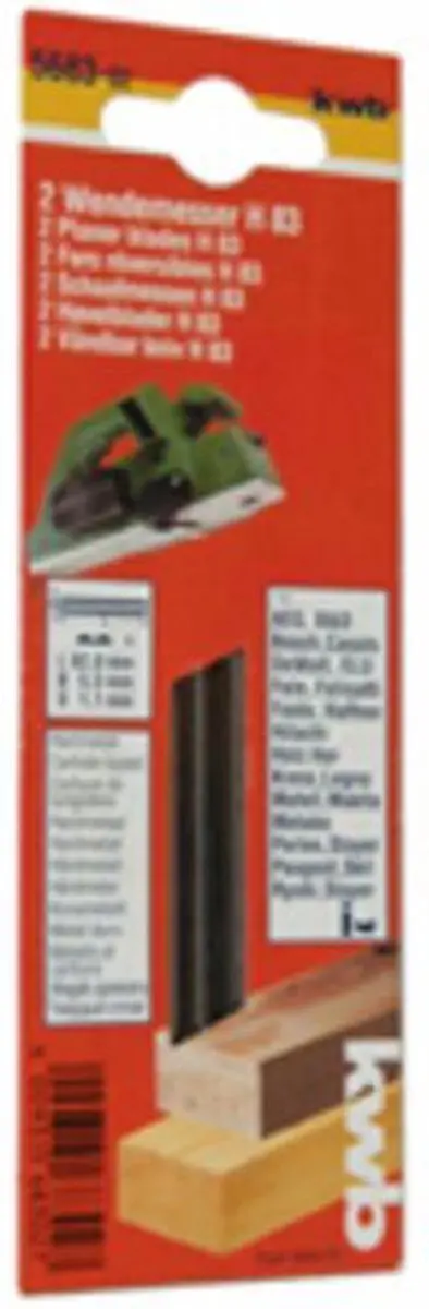 KWB Schaafmessen HM 82x5.5x1.1mm - 2 Stuks