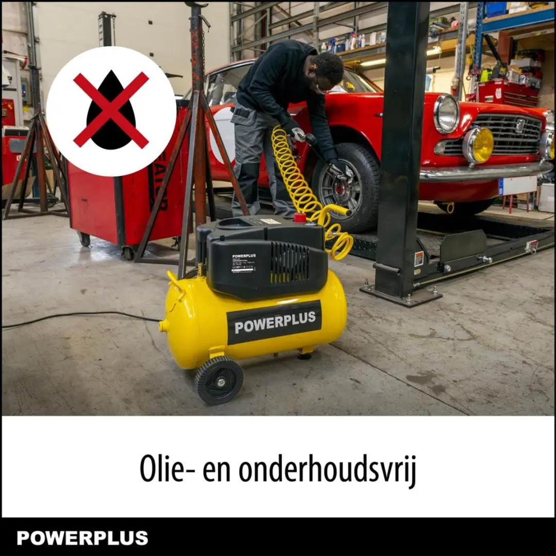 Powerplus POWX17250 Luchtcompressor 1200W - 24L - 8 bar