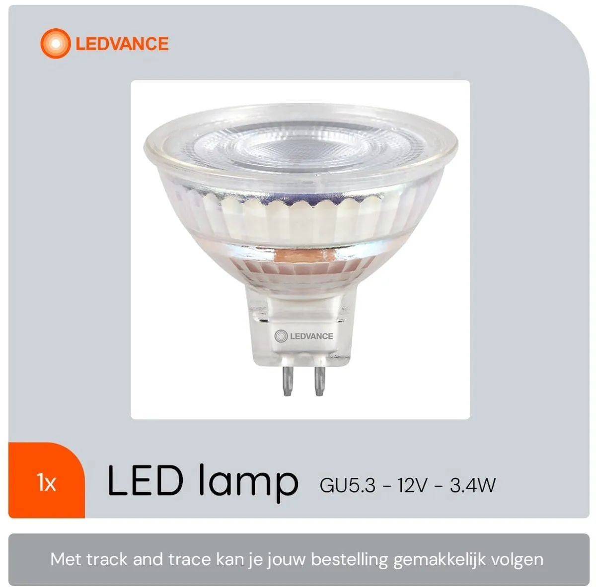 LEDVANCE LED Spot MR16 GU5.3 3.4W 345lm - 4000K - Ø50mm