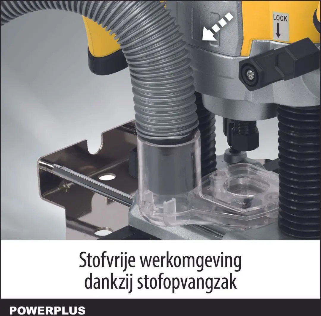 Powerplus POWX0910 Bovenfrees 1200W - 35mm - Geel