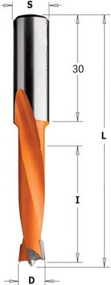 CMT Drevelboor Links 12mm - Hout - afbeelding 5 van 6