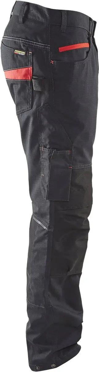 Blåkläder Service Werkbroek 1495-1330 - Zwart/Rood - Maat 56