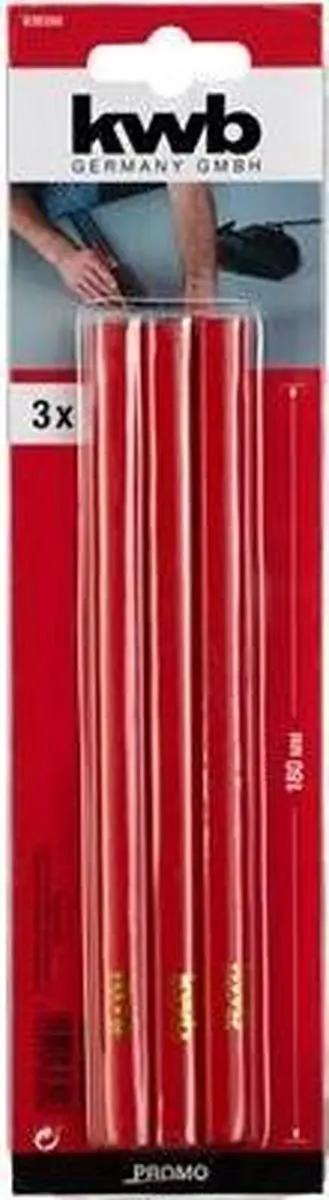 KWB Timmermanspotloden 18cm - 3 Stuks