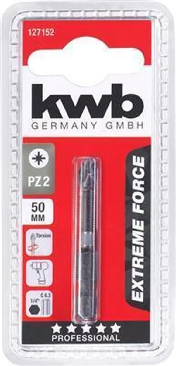 KWB Bit 50mm Impact PZ2 KWB127152