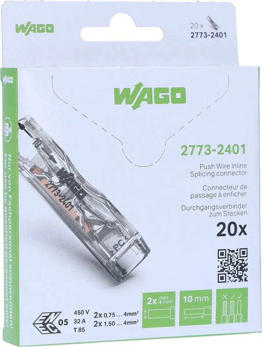 WAGO 2273-2401 Doorvoerklem 0,2-4mm²